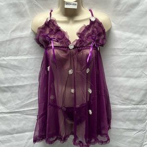 2 Piece purple lace lingerie